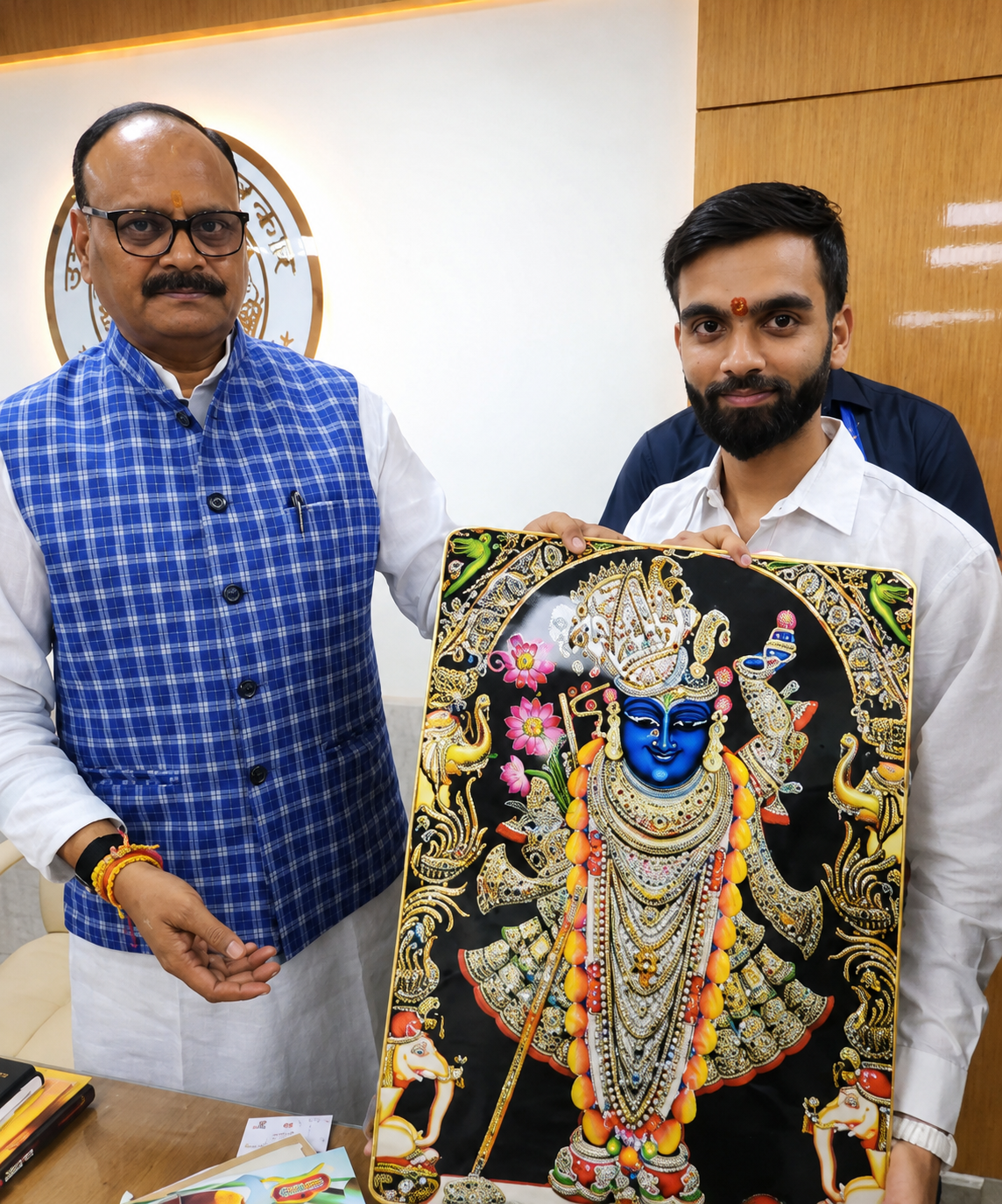 Ayurakshak Association representative meeting the Hon'ble Deputy Chief Minister